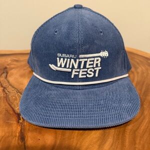 Subaru Winter Fest Blue Corduroy Cap